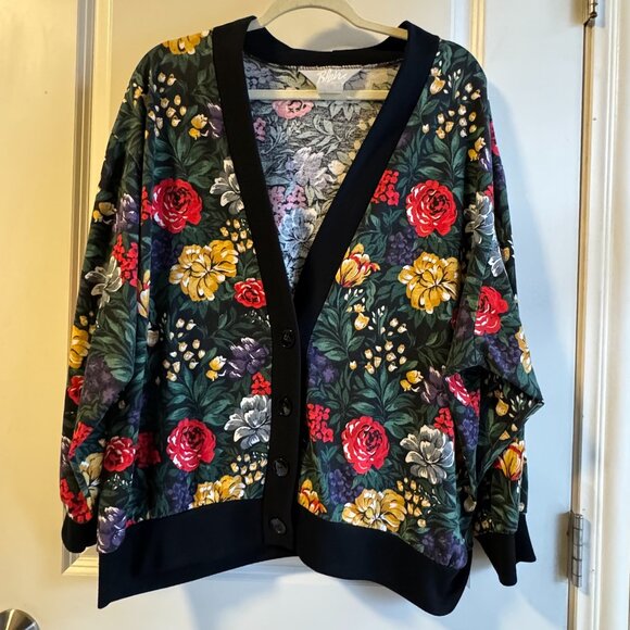 Blair Sweaters - 2X or Oversized Fun Multicolor Vintage Cardigan